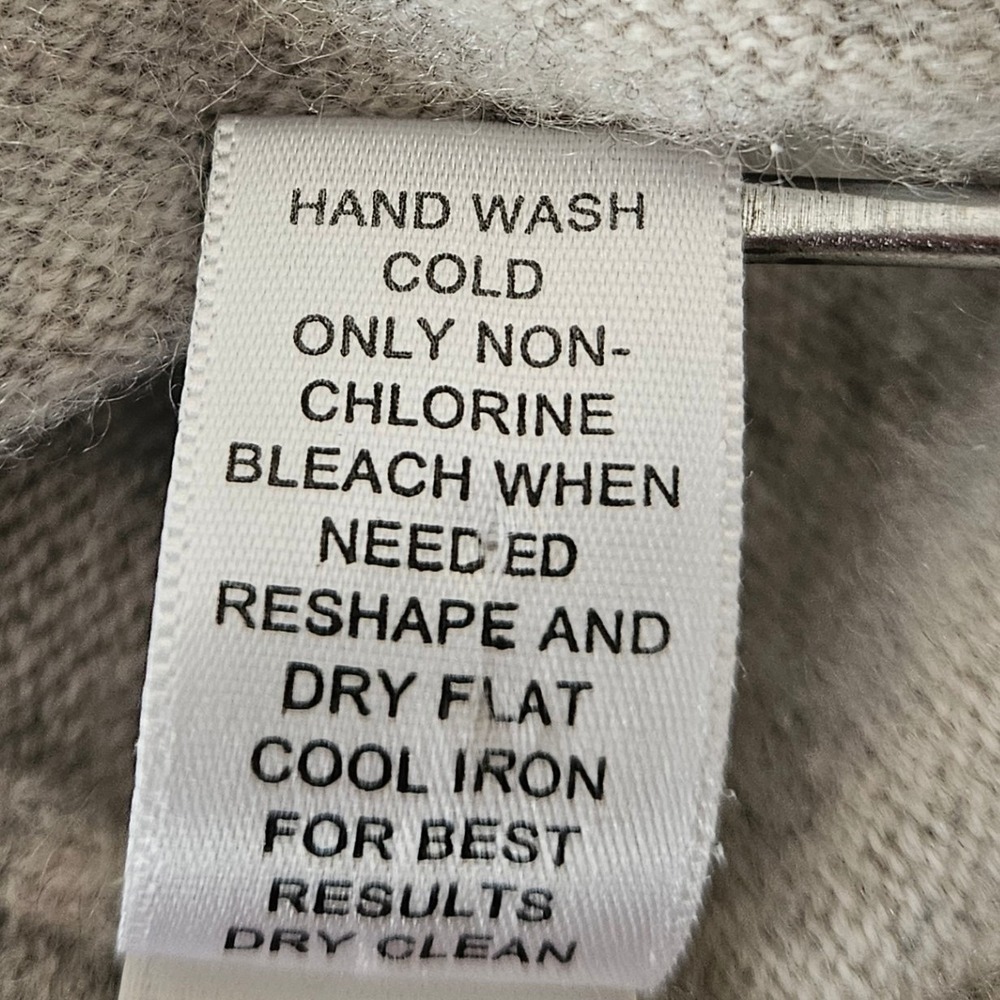 Vtg J.Crew 100% Cashmere Gray Sweater XXS FALL 2004 AS-IS Read Description - Picture 4 of 10